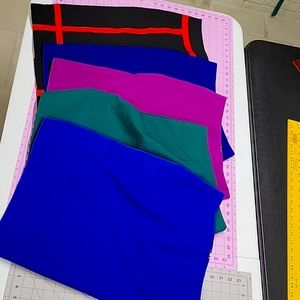 Womens 5 pencil skirts size 2 Worthington black red blue pink green knee length